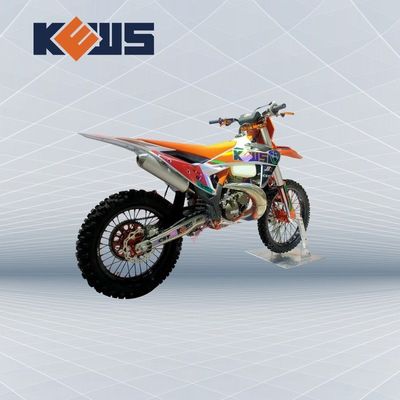 Carburateur alimenté 250 cc refroidi à l'eau 2 temps Motocross avec allumage CDI et autocollants en option